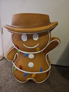 Gingerbread Cowboy Viral Food Stool Christmas Holiday Decor Side Table TikTok - Picture 1 of 5