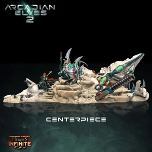 Centerpiece Arcadian Elves 2- Wargames - 9th age - d&d - tabletop gaming - Imagen 1 de 4