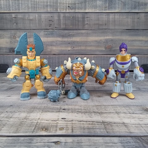 Lot of 3 Little Tikes Kingdom Builders Action Figures Wreckin The Ball Lady Twis Cover