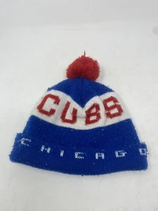 vintage cubs beanie pom hat - Picture 1 of 4