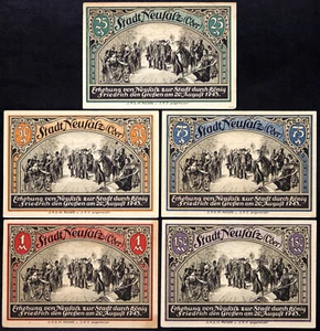 NEUSALZ / NOWA SÓL 1922 "Frederick the Great" Series E Complete Notgeld Poland - Picture 1 of 2