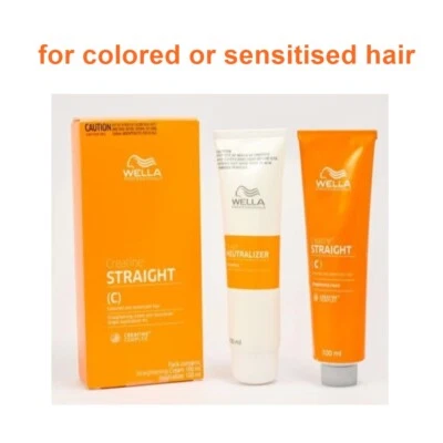 Wella C Hair Straight Straightener Cream Creatine Colored Sinsitised - image 1 of 2