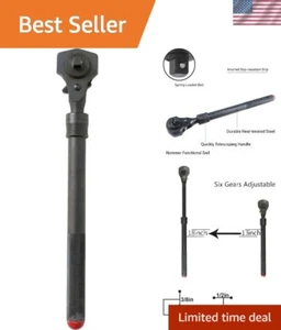 Heavy-Duty Black Ratchet with Hammer Function - 1/2in & 3/8in Dual Head Design - Bild 1 von 9