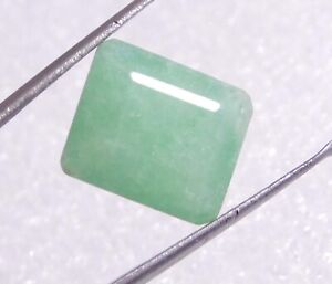 6.50 Ct African Green Natural Emerald (CERTIFIED) Loose Gemstone