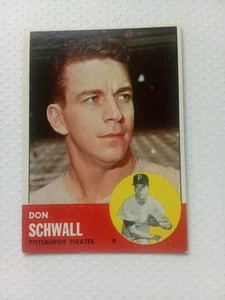 1963 Topps Baseball - #344 Don Schwall - Imagen 1 de 2
