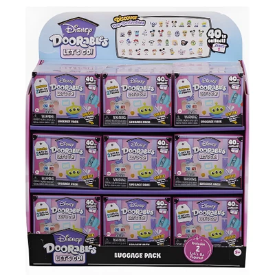 Disney Doorables Let's Go Series 1 Mystery Luggage Pack 27oc Counter Display - Image 1 of 3