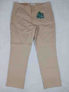 NEU LL Bean Hose Damen 12P (35x28) beige Canvas Lieblings-Passform gerade - Bild 1 von 11