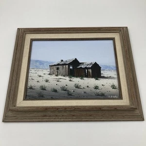 John Doody gerahmtes Desert Shack Gemälde 42x35cm signiert Original Kunstwerk - Bild 1 von 14