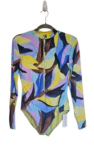 Neu mit Etikett Seafolly Collective Surfanzug mit Reißverschluss vorne Einteiler mehrfarbig Langarm 6 - Bild 1 von 4
