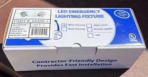 Twin Head LED Emergency Lighting Fixture White Housing (31617 31618) LEDR-1 - Picture 1 of 6