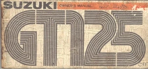 SUZUKI GT125 GT125M 1975 OWNERS INSTRUCTION & MAINTENANCE MANUAL,HANDBOOK - Picture 1 of 2