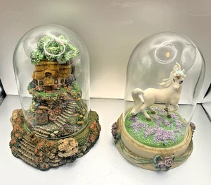 Schwenig Franklin Mini-Natur Kuppeln neuwertig handbemalt Landhaus Einhorn (2er Set) - Bild 1 von 13