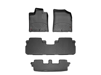 WeatherTech FloorLiner for 2008-2013 Toyota Highlander - Full Set, Black - Image 1 of 4