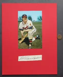 1949-63 Milwaukee Braves star Del Crandall signed autograph & photo set NICE---- - Picture 1 of 1