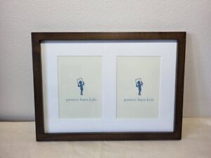 Pottery Barn Kids 15"x11" Gallery Wood Double Picture Frame for 7"x5" Photos