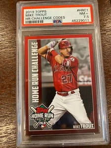 2019 Topps Home Run Challenge Codes HRC1 Mike Trout [PSA 7.5] - Picture 1 of 1