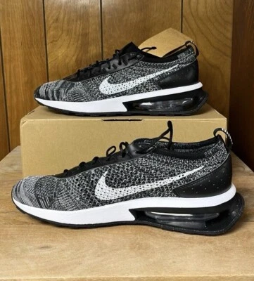 Nike Air Max Flyknit Racer Oreo Black White Grey DM9073-001  11 Women = 9.5 Men - Image 1 of 4