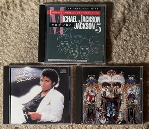 Michael Jackson Lot 2 CDs Thriller / Dangerous / and the Jackson 5 Greatest Hits - Picture 1 of 2
