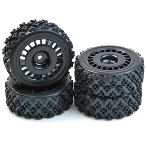 Rc Rally Car Wheels Tires Set For Tamiya TT01 TT02 TT01E  XV01  XV02 DF03 - Picture 1 of 8