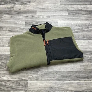 GAP Full Zip Up Mock Neck Long Sleeve Green Fleece Basic Jacket Boy's Size XXL - Picture 1 of 8