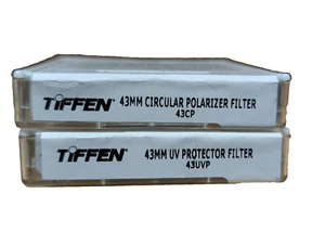 Tiffen 43mm Circular Polarizer & UV Protector Filter Set, 2 Filters 43CP & 43UVP - Picture 1 of 10