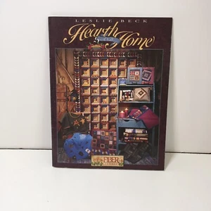 Hearth and Home Quilt Book Leslie Beck Fiber Mosaics - Picture 1 of 9