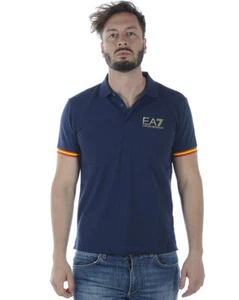 Polo Emporio Armani EA7 Polo Shirt Cotone Uomo Blu 3ZPFA3PJ04Z 1554 - Imagen 1 de 11