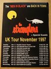 THE STRANGLERS - ORIGINAL VINTAGE A5 FLYER - FROM UK TOUR 1997
