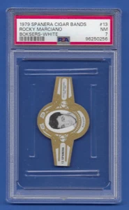 Rocky Marciano 1979 Spanera White Cigar Band #13 PSA 7 - Picture 1 of 1