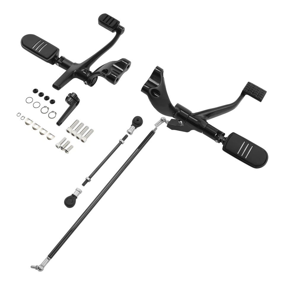 Kit de estriberas de control delantero palancas de acoplamiento aptas para Harley Sportster 1200 04-13 Foto 1 de 4