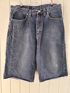 Billabong Mens Shorts Size 36 Vintage 90’s Logo Jorts Denim Short Pockets Street - Bild 1 von 15