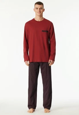 SCHIESSER Pigiama Uomo Lungo 100% Cotone 25-27 48-64 SM-6XL - Imagen 1 de 4