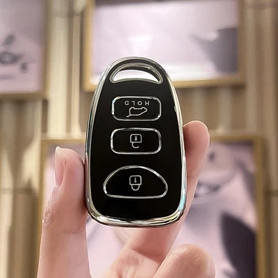 2pcs car key fob cover case for Hyundai Elantra Tucson Sonata NF Kia K3 Sportage - Image 1 of 3