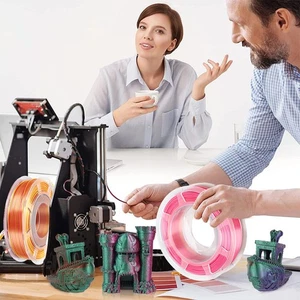 1.75mm PLA Filament Bundle Gold Red Dual Color Coextrusion Filament 3D - Picture 1 of 24