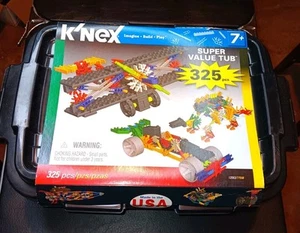K'NEX Tub Super Value 325 Pieces #12063 Brand New Unopened Made In USA 2008 - Picture 1 of 10