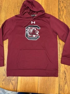 South Carolina Gamecocks Hoodie Mens Large NCAA Football Pullover Under Armour - Picture 1 of 7