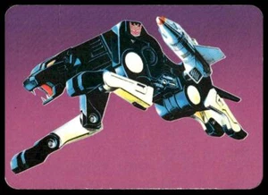 1985 Hasbro Transformers #107 (107c lila, abgewinkelt) Ravage Action Card EX - Bild 1 von 2