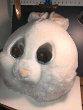 Rabbit head large Greeter Head white plush pink ears & mouth DANDEE Hurry Easter