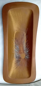 Centros Bandeja Latón Cincelado Diseño Celeste Gallinaro Medio Xx Siglo - Imagen 1 de 5