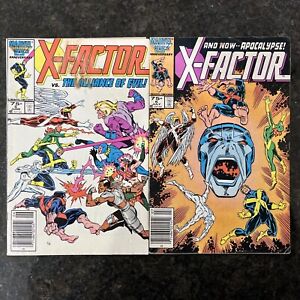 X-Factor 5 & 6 Cameo & First 1st Full Appearance Cover of Apocalypse 1986