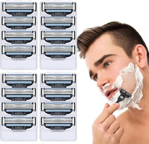 Set Di 16 Lamette Mach 3 Turbo Compatibili Con Gillette Mach3, Lama Manuale Prof - Foto 1 di 7