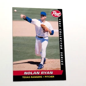1993 POST, BASEBALL, NOLAN RYAN, #20 OF 30, RANGERS, NRMT - Picture 1 of 2