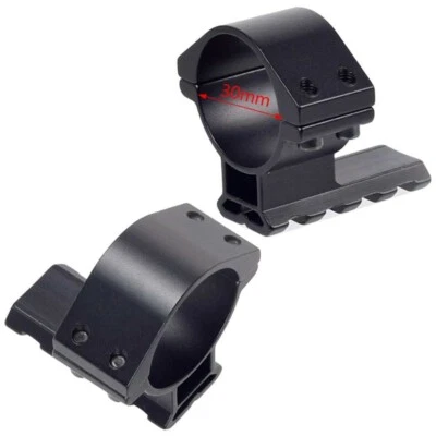 Pair 30mm Scope Tube Rail Adapter Laser IR Torch Mount WEAVER / PICATINNY BODY - Image 1 of 3