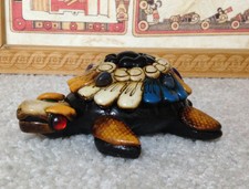 Whistle Turtle ~ Ocarina Handmade item See video / pics Mexican art Made of Clay
