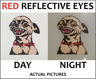 DECALS BY HALEY Reflective Eye Angry Chihuahua Sticker Funny Dog Laptop Bumper Pet Vinyl Decal