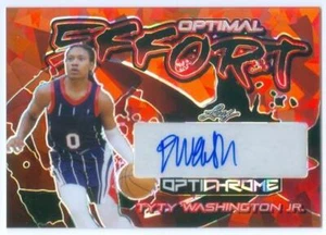 TYTY WASHINGTON ""AUTOGRAFO SFORZO OTTIMALE/3" PALLA DA BASKET OTTICROMA FOGLIA 2022-23 - Foto 1 di 1