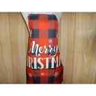 Merry Christmas Red & Black Checkered Apron