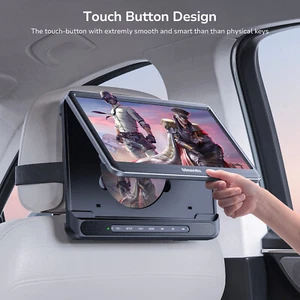 12" HD Bildschirm Tragbar Auto Kopfstütze Halterung DVD Player USB HDMI Integrierter Akku - Bild 1 von 13
