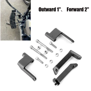 Outward 1" Forward 2" Driver Floorboard Spacers for Harley Street Road Glide 09+ - Picture 1 of 6