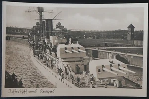 Buque de guerra - Postal Segunda Guerra Mundial - Armada alemana (Kriegsmarine) - #1334 - Imagen 1 de 6